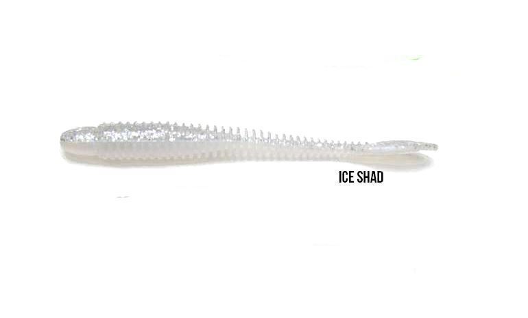 Ribster 11,5 cm - 10 pack Ice Shad - Kanalgratis