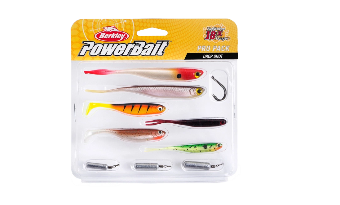 Berkley NEW Pro Pack Drop Shot / Lure Fishing Set - Lures Hooks Weights  -1532030 