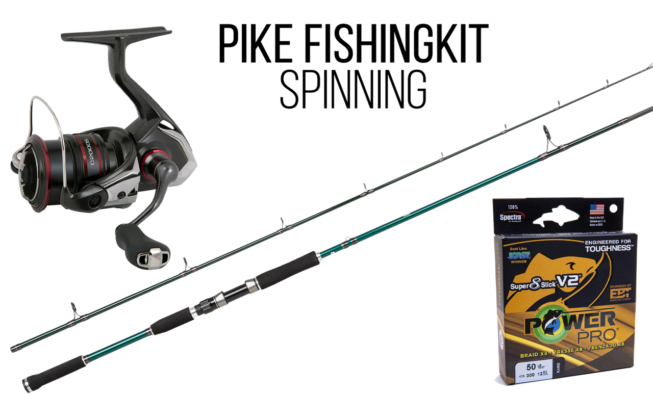 High-end Pike Fishingset Spinning (Beast X and Shimano Vanford