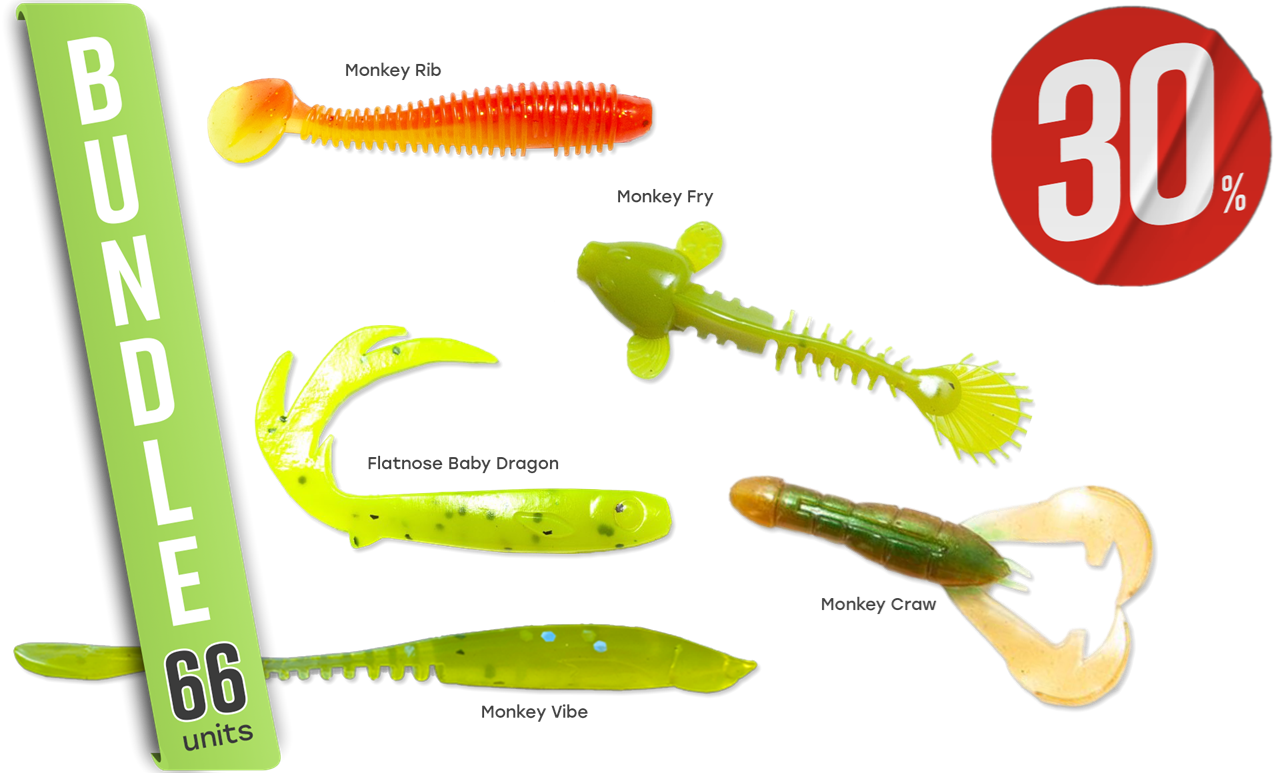 Picture of Mega Bundle Perch - 60 Lures