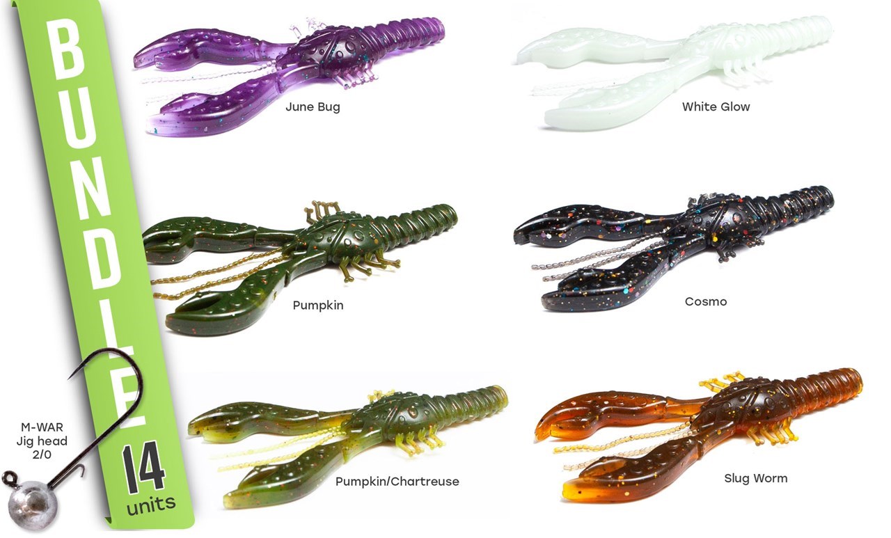 Picture of M-WAR Baby Lobster 8cm 10-pack with jigheads