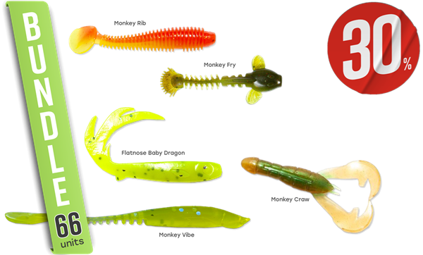 Picture of Mega Bundle Perch - 60 Lures