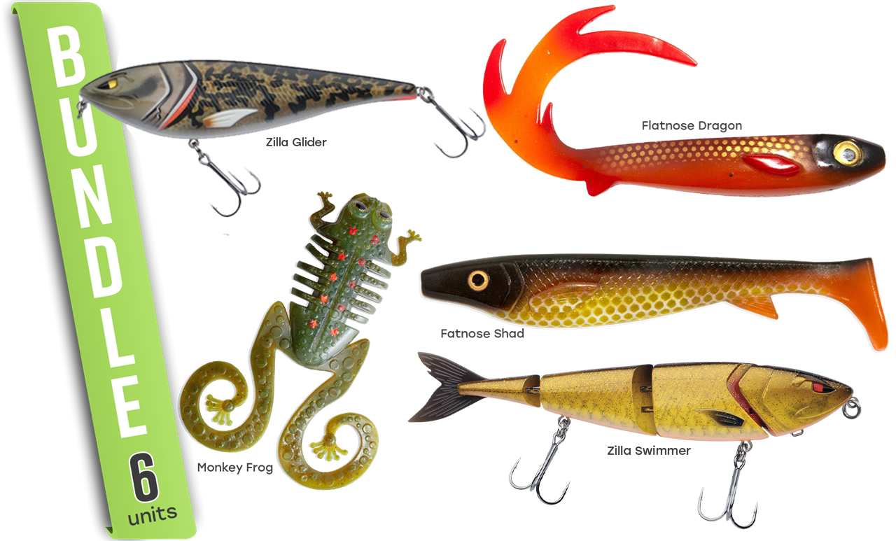 Picture of Edvins favorite pike lures for cold water