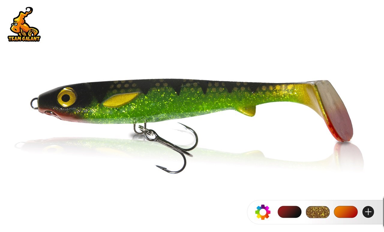 Picture of Flatnose Shad 12cm med Inbyggd Rigg 3-pack