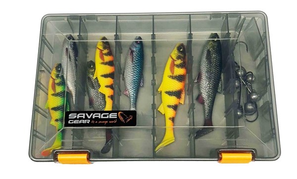 Picture of Savage Gear Lurebox 5A Smoke 27.5x18x4.5cm with lures