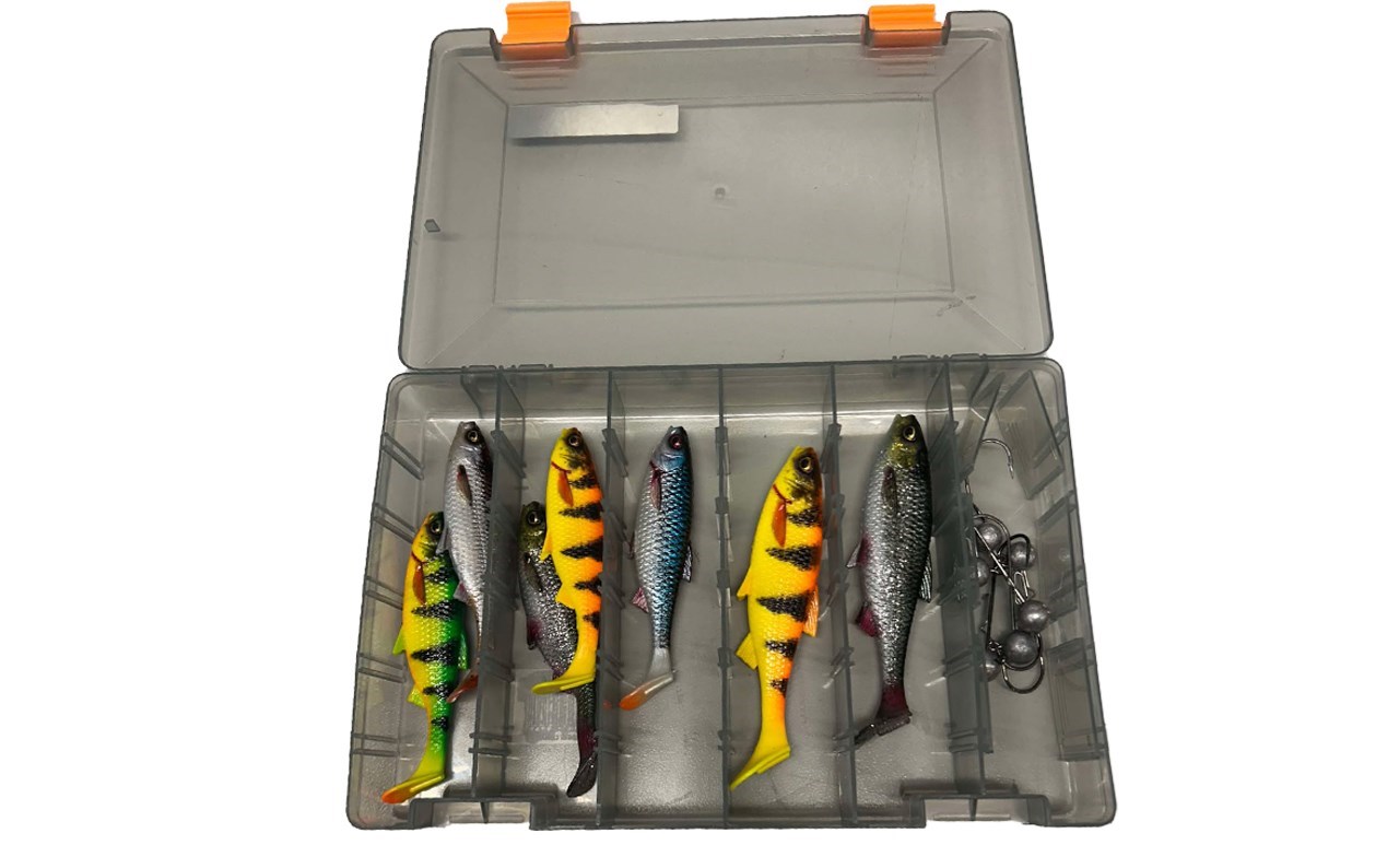 Picture of Savage Gear Lurebox 5A Smoke 27.5x18x4.5cm with lures