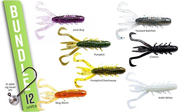 Picture of M-WAR Carabus 10cm 8-pack with jigheads